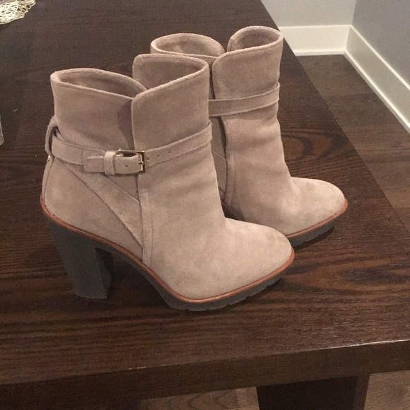 kate spade Shoes - Kate Spade Beige Suede Booties